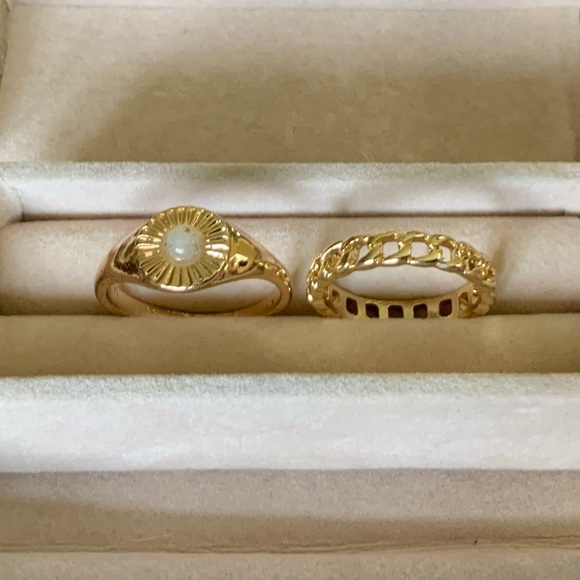 MELROSE AND MARKET Sunburst  Rings - Set 2 - Picture 1 of 4